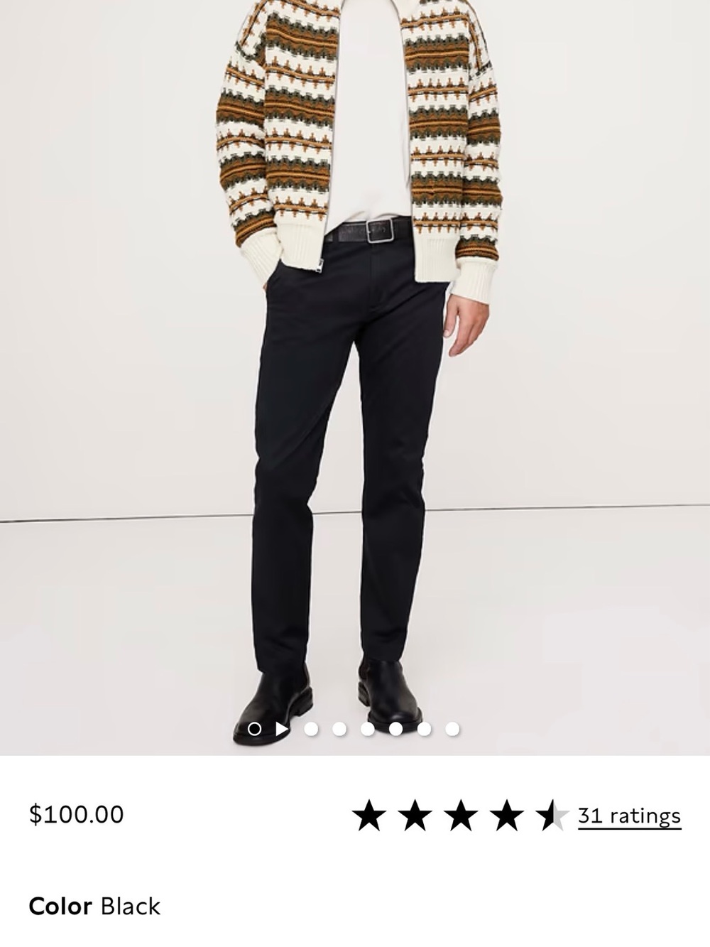Banana Republic Black  Men's Chinos